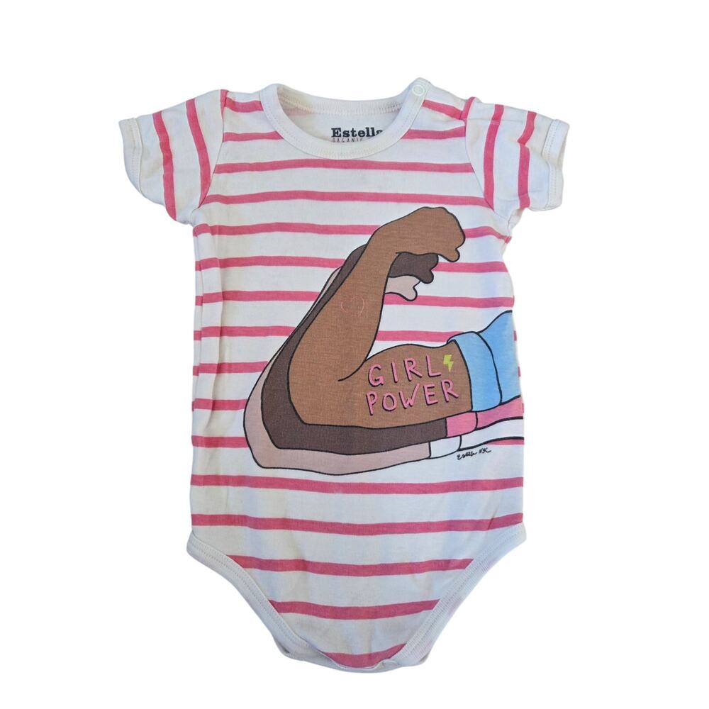 Estella Organic Baby Girl Power Bodysuit